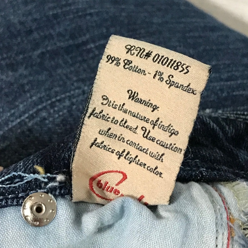 Women's Blue Cult Capri Jeans - Picture 5 of 8